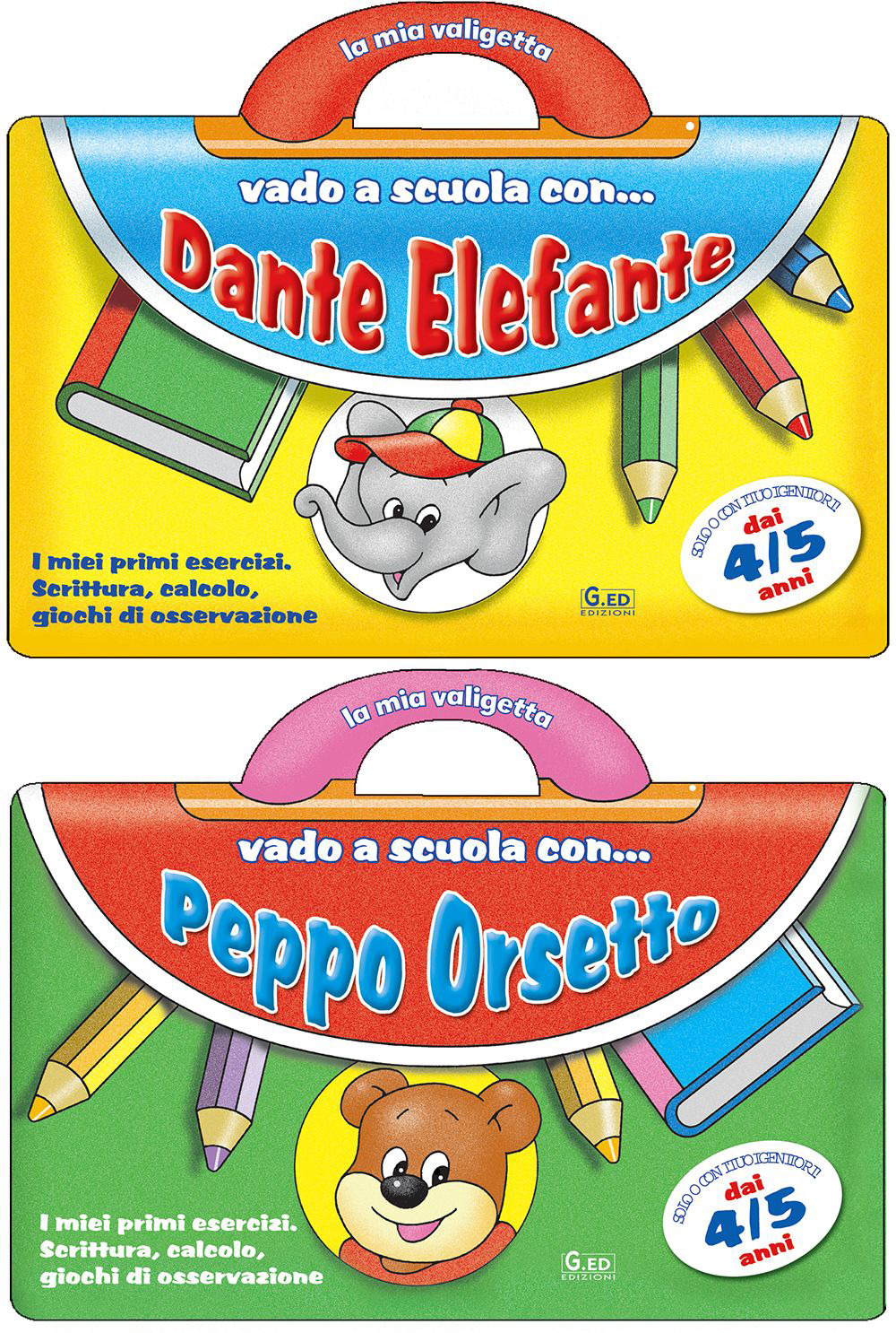 La mia valigetta. Dante elefante-Peppo orsetto