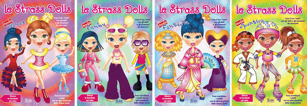 Strass dolls moda dance sportiva fantasia funky