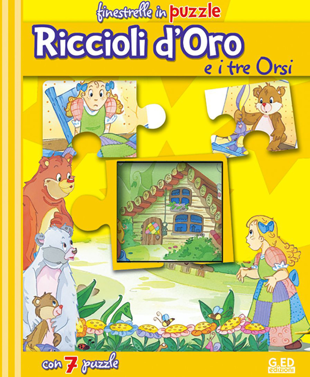 Riccioli d'oro e i tre orsi. Libro puzzle