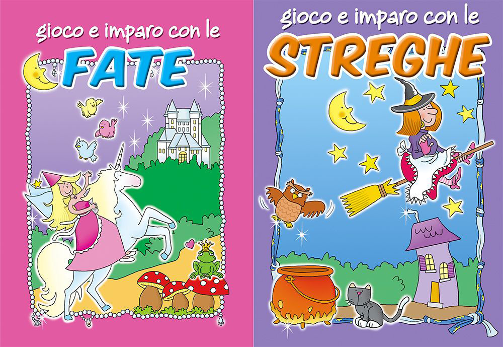 Gioco e imparo con i pirati-Gioco e imparo con le streghe-Gioco e imparo con i cavalieri-Gioco e imparo con le fate. Ediz. illustrata