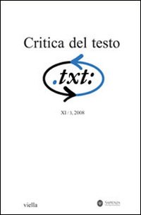 Critica del testo. Vol. 11/3