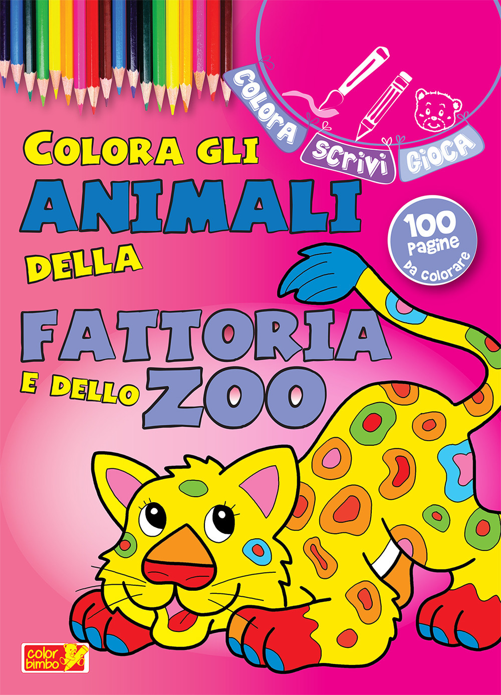 Colora gli animali della fattoria e dello zoo