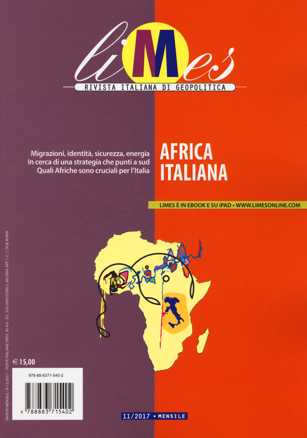 Limes. Rivista italiana di geopolitica (2017). Vol. 11: Africa italiana