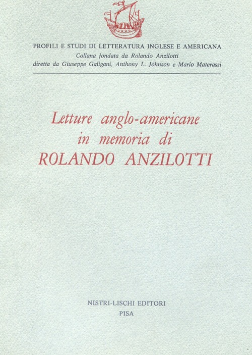 Letture anglo-americane in memoria di Rolando Anzilotti