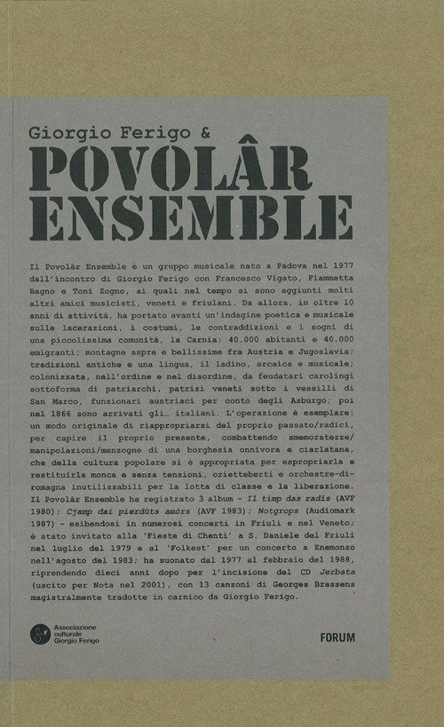 Giorgio Ferigo & Povolâr Ensemble. Con 4 CD Audio