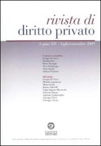 Rivista di diritto privato (2009). Vol. 3