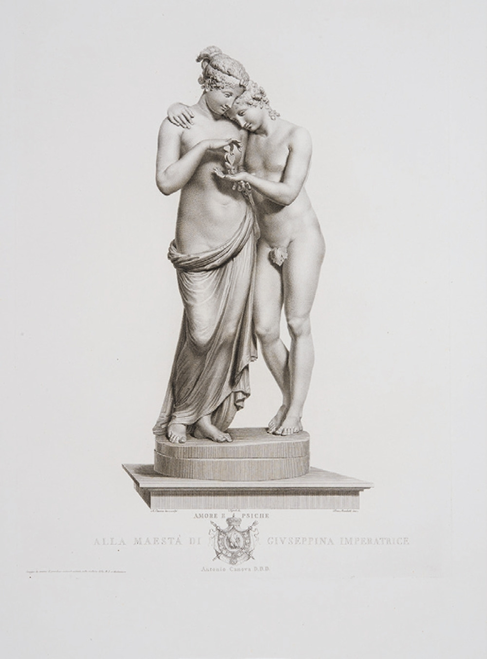 Stampe delle opere scolpite da Antonio Canova Roma MDCCCXVII (1817). Riproduzione anastatica integrale