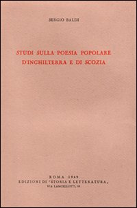 Studi sulla poesia popolare d'Inghilterra e di Scozia