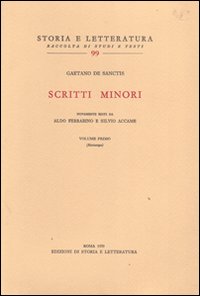 Scritti minori. Vol. 1