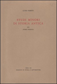 Studi minori di storia antica. Vol. 3: Storia romana