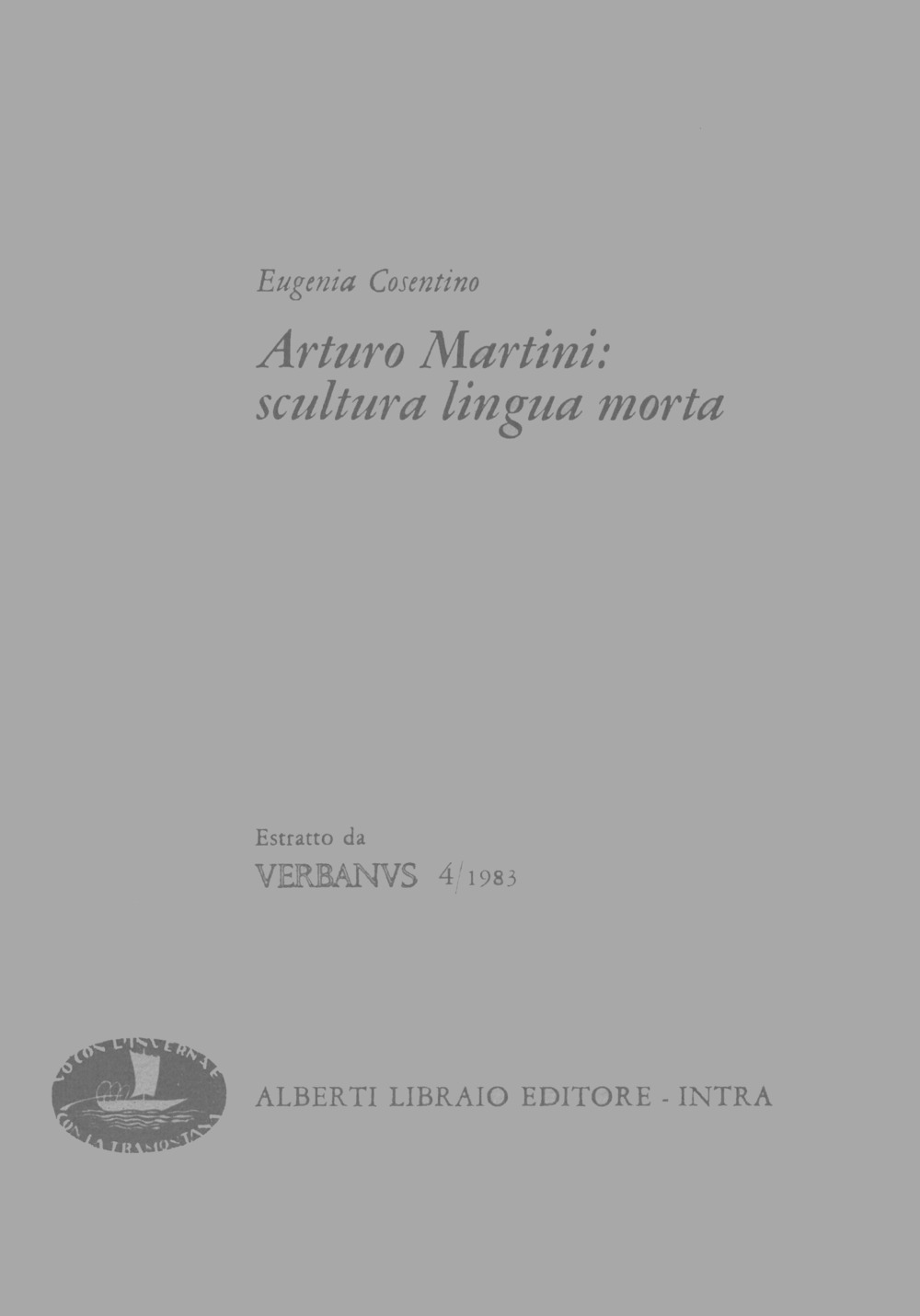 Arturo Martini: scultura lingua morta