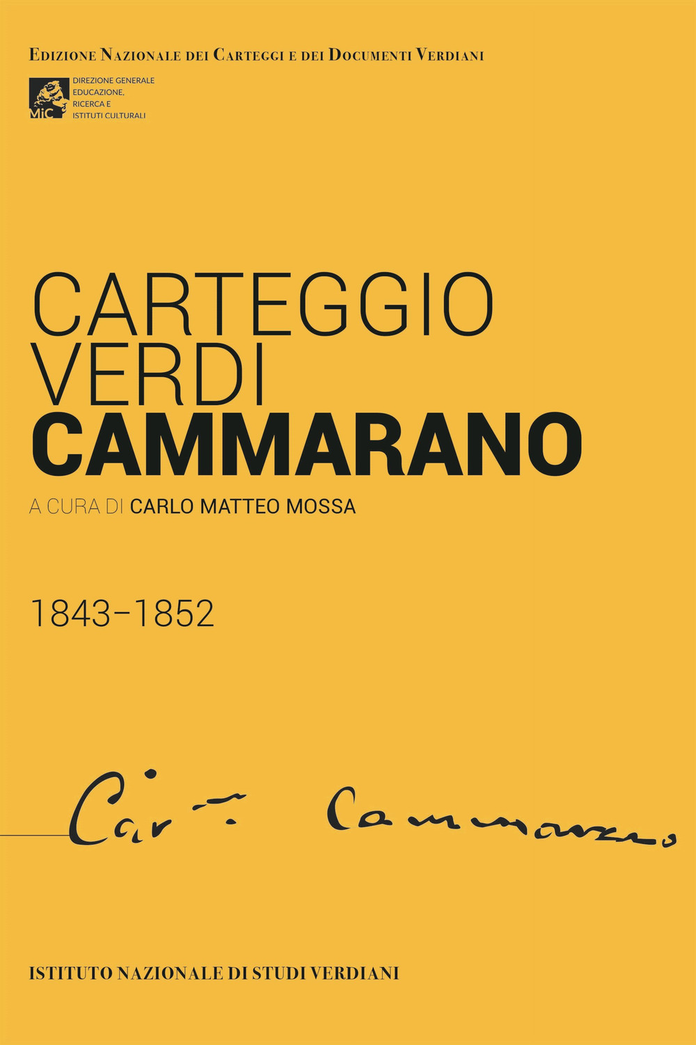 Carteggio Verdi-Cammarano 1843-1852