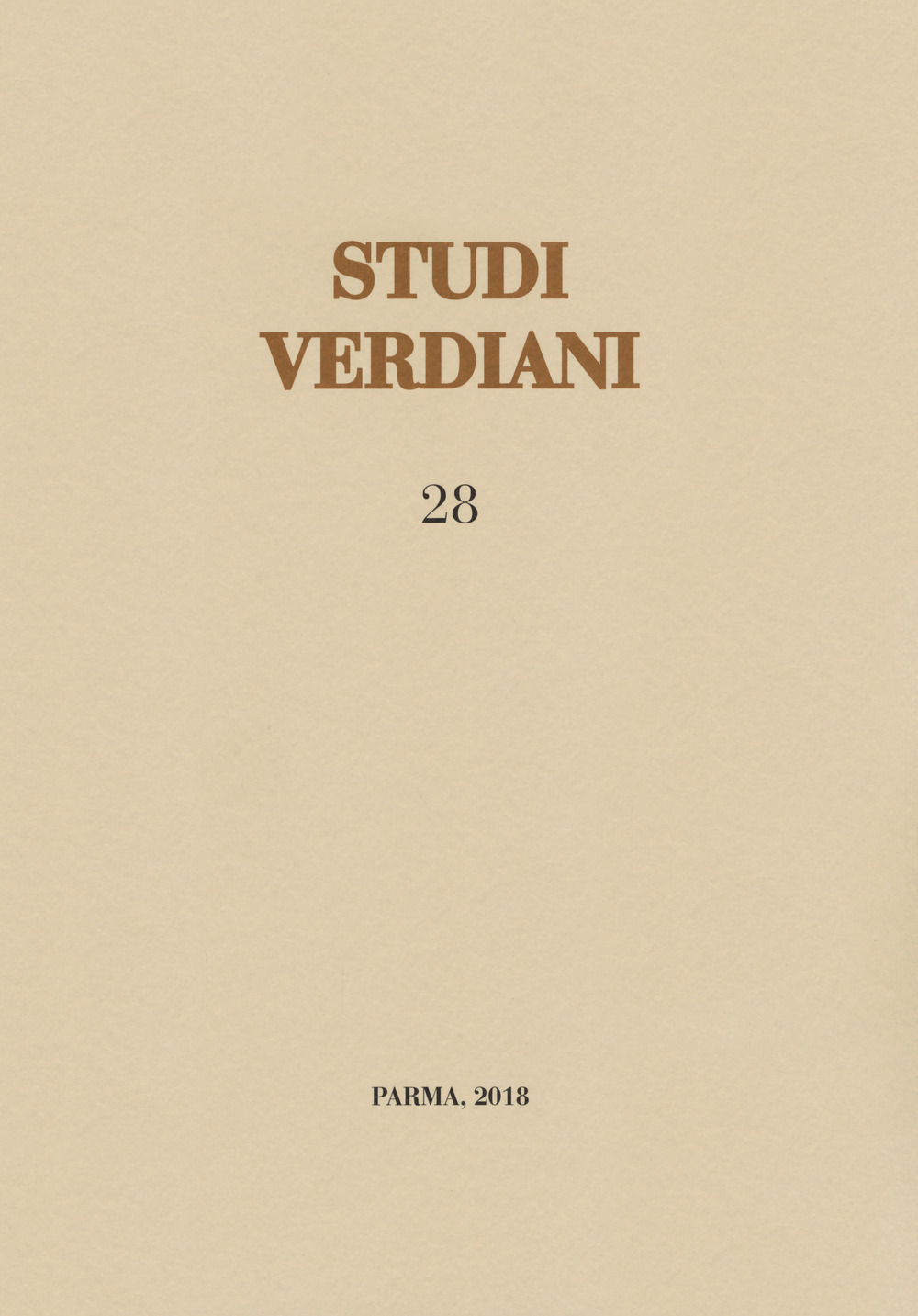 Studi verdiani. Vol. 28