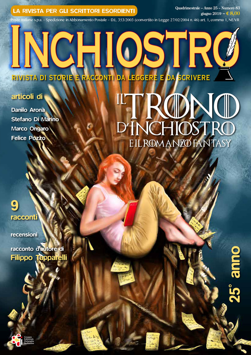 Inchiostro. Rivista di storie e racconti da leggere e da scrivere (2019). Vol. 83