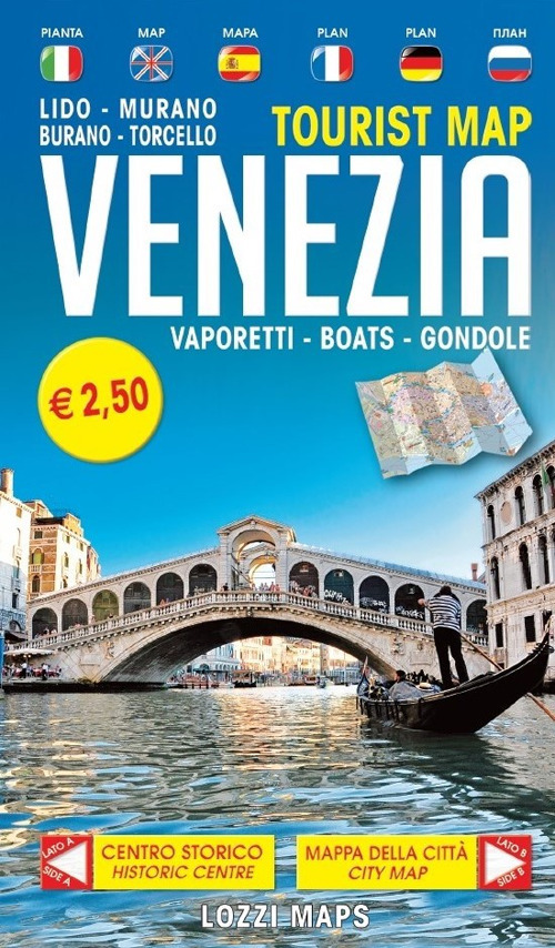 Venezia tourist map. Ediz. multilingue
