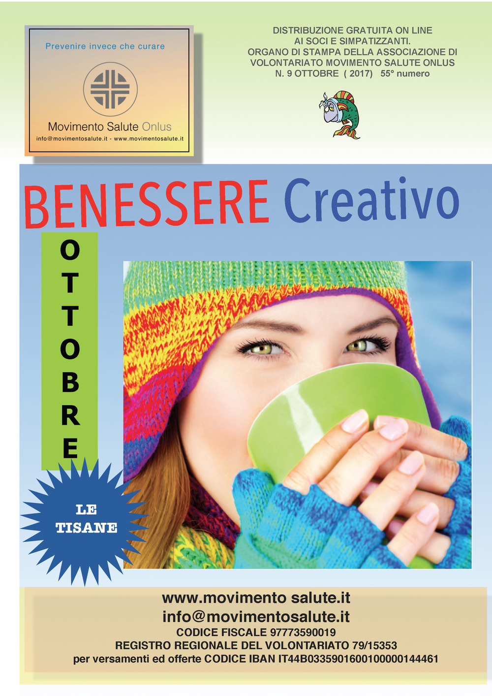 Benessere creativo (2017). Vol. 9: Ottobre. Le tisane