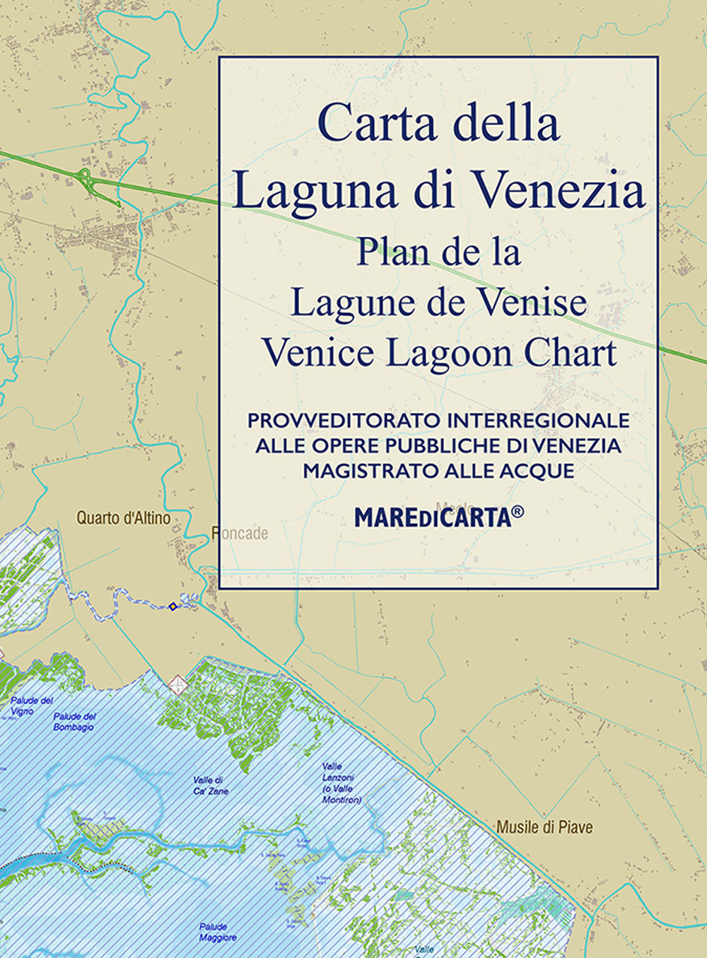 Carta della laguna di Venezia