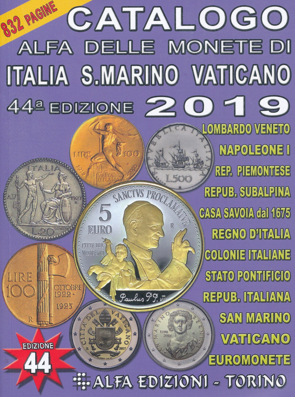 Catalogo Alfa delle monete di Italia, San Marino e Vaticano