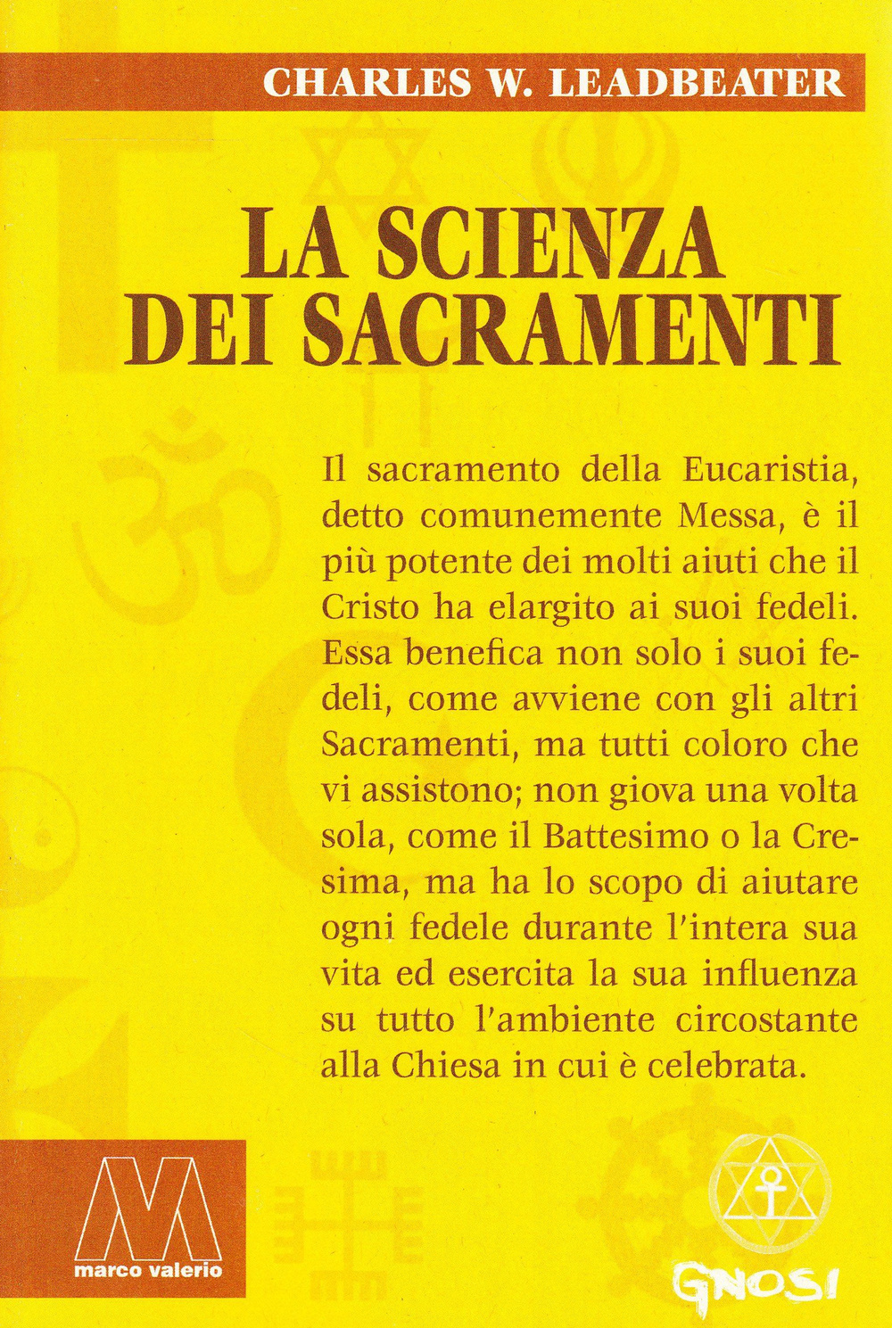 La scienza dei sacramenti