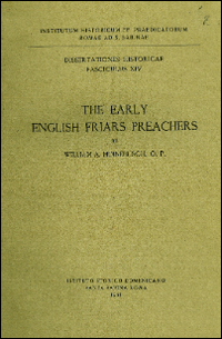 The early english friars preachers