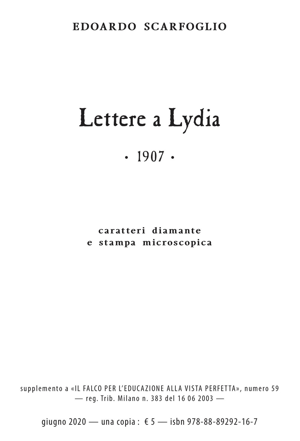 Lettere a Lydia. Ediz. speciale