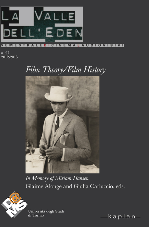 La valle dell'Eden (2012-2013). Vol. 27: Film theory/film history