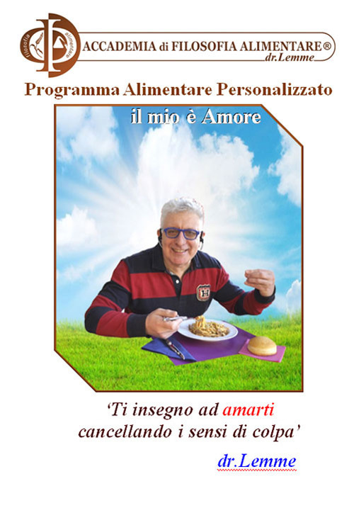 Programma alimentare personalizzato. Il mio è amore