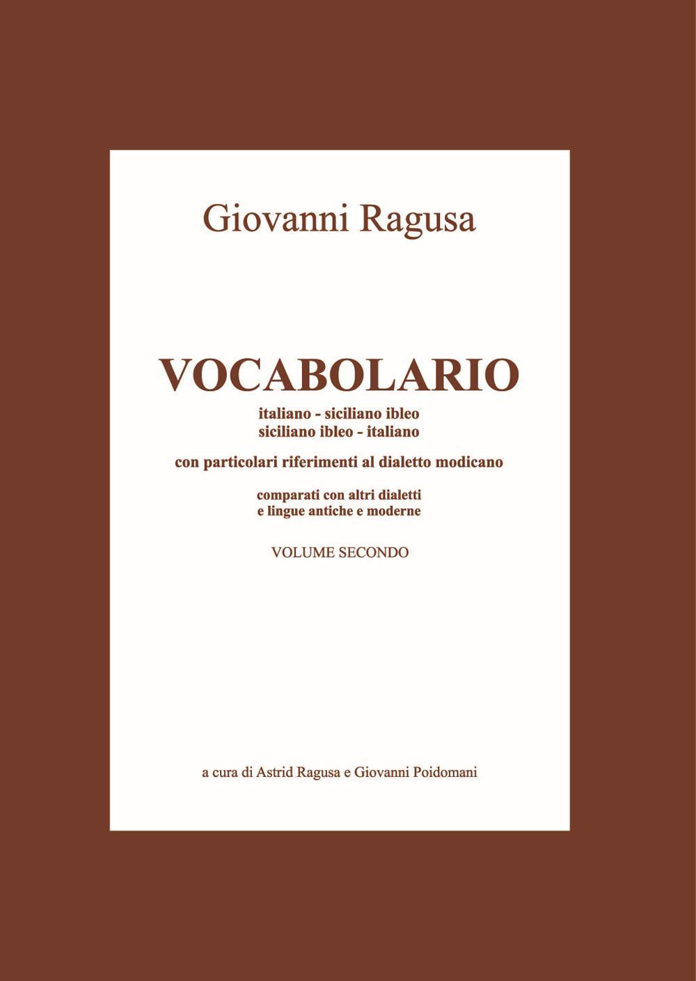 Vocabolario italiano-siciliano ibleo