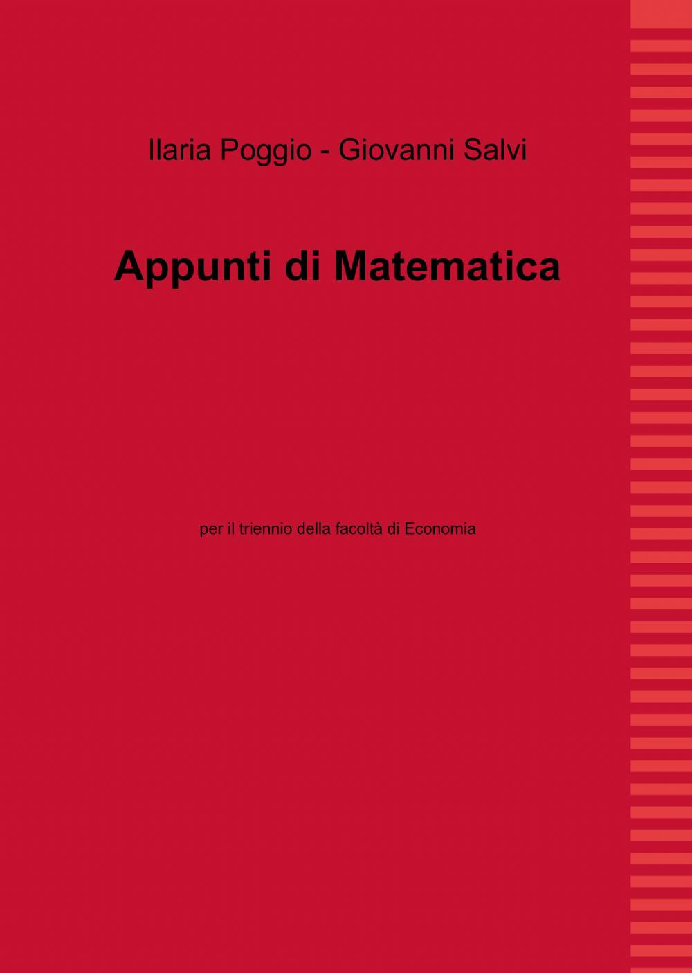 Appunti di matematica