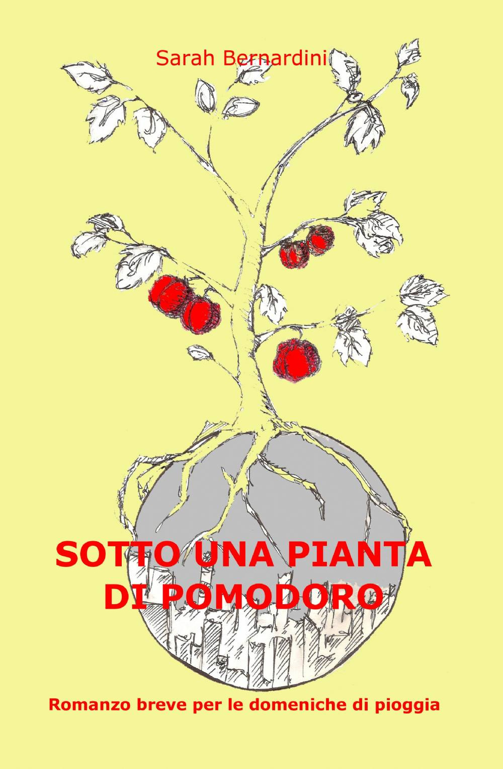 Sotto una pianta di pomodoro