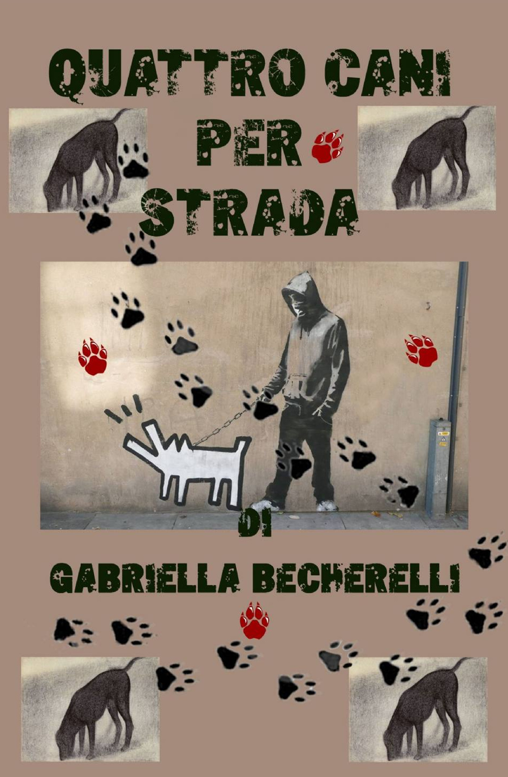 Quattro cani per strada