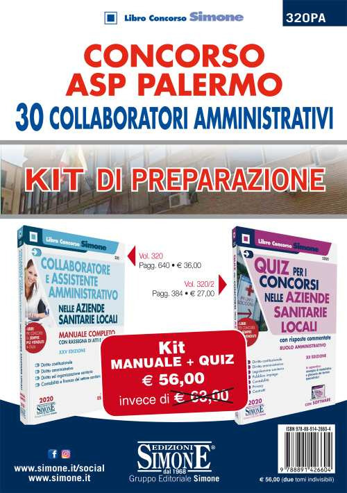 Concorso ASP Palermo. 30 collaboratori amministrativi. Kit di preparazione. Manuale + Quiz. Con espansione online. Con software di simulazione