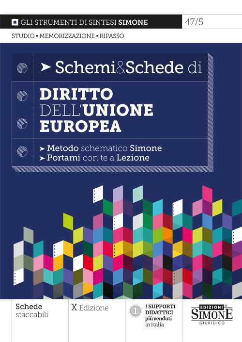 Schemi & schede di diritto dell'Unione Europea