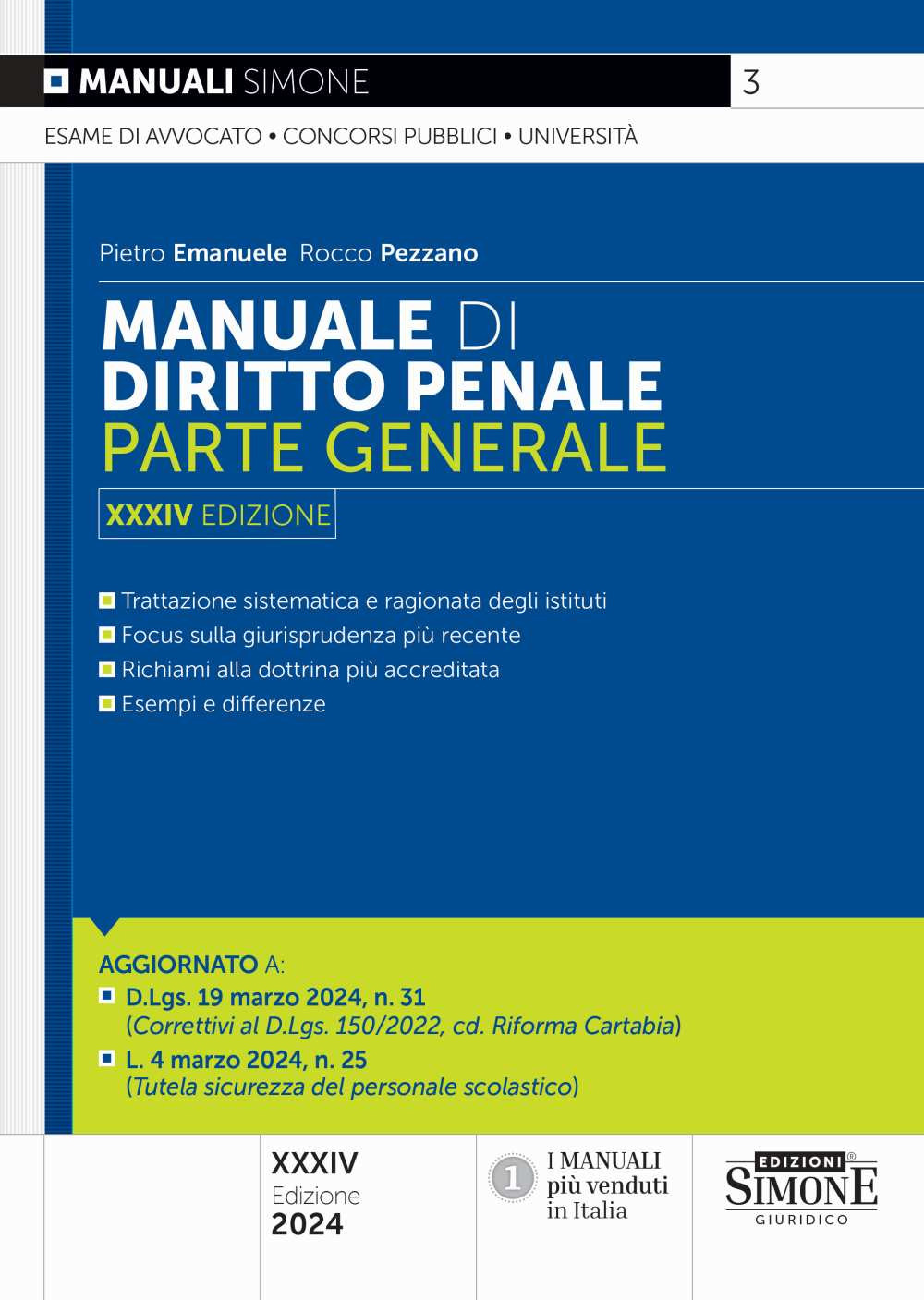 Manuale di diritto penale. Parte generale