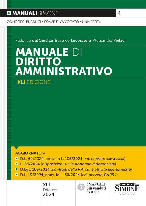 Manuale di diritto amministrativo