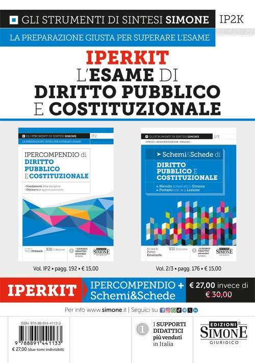 Iperkit esame di diritto pubblico e costituzionale: Ipercompendio diritto pubblico e costituzionale-Schemi & schede di diritto pubblico e costituzionale