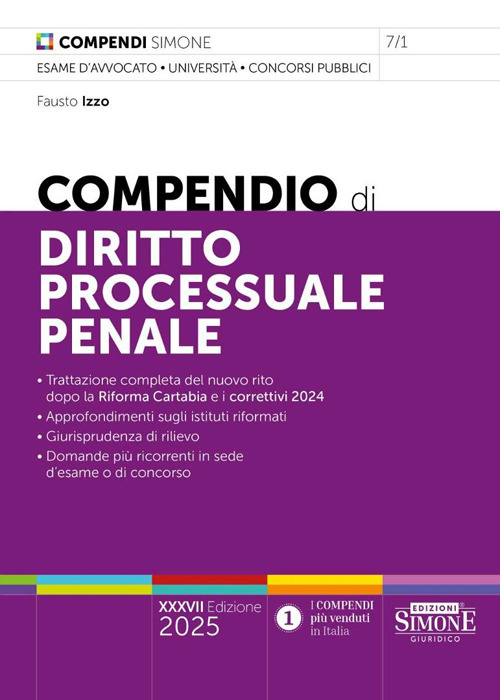 Compendio di diritto processuale penale