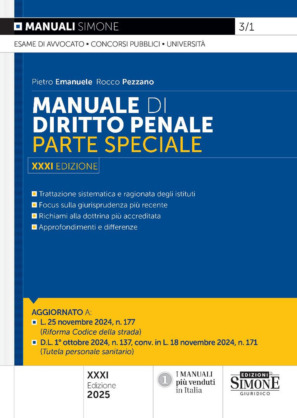 Manuale di diritto penale. Parte speciale. Nuova ediz.