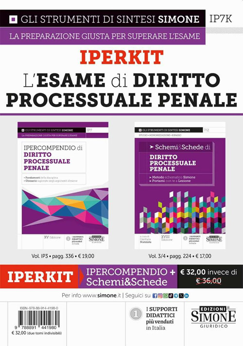 Iperkit. L'esame di diritto processuale penale: Ipercompendio-Schemi&Schede