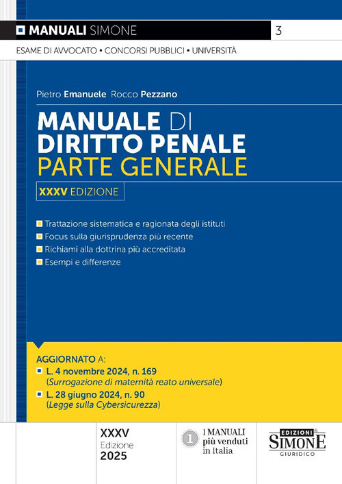 Manuale di diritto penale. Parte generale