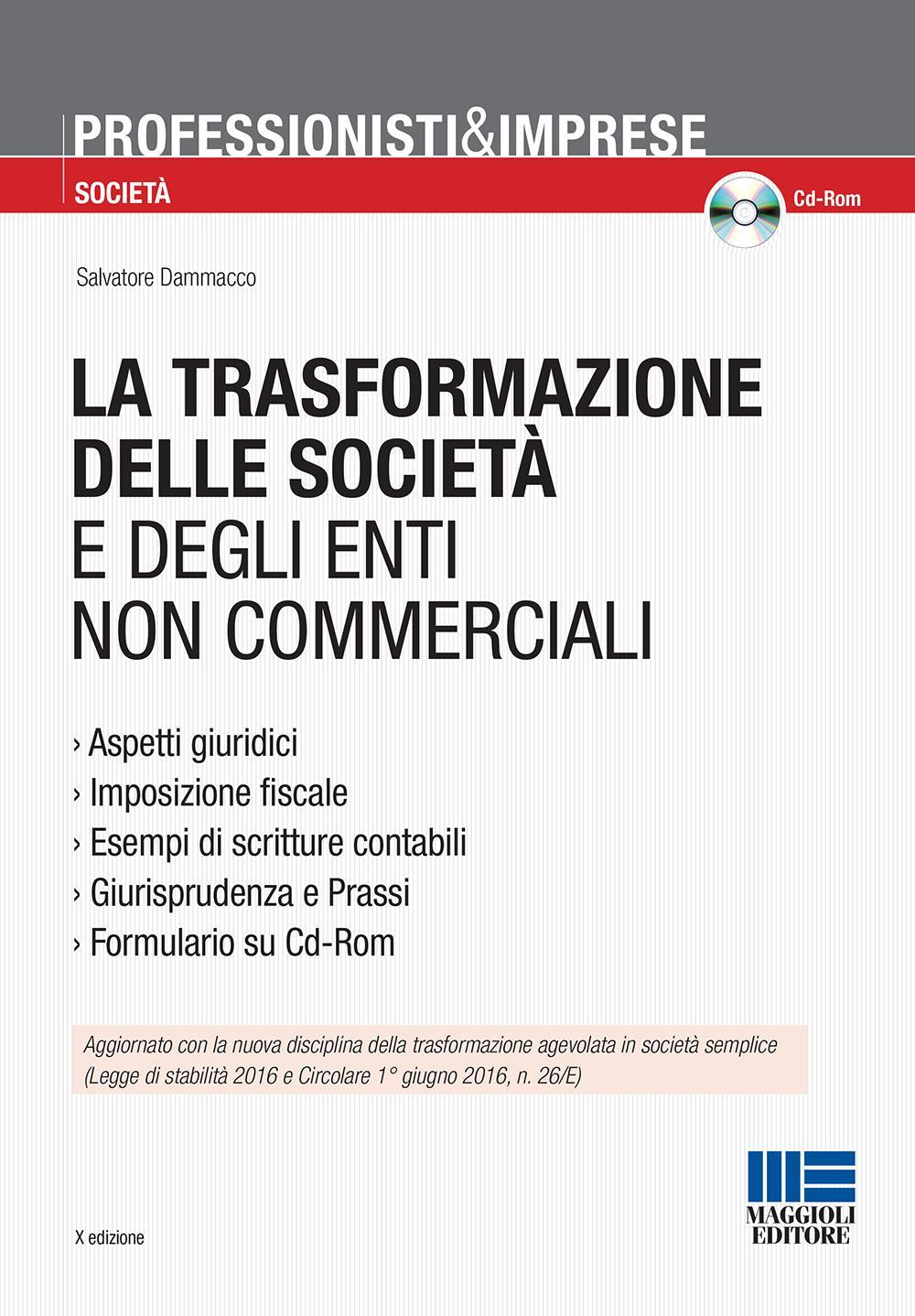 La trasformazione delle società e degli enti non commerciali