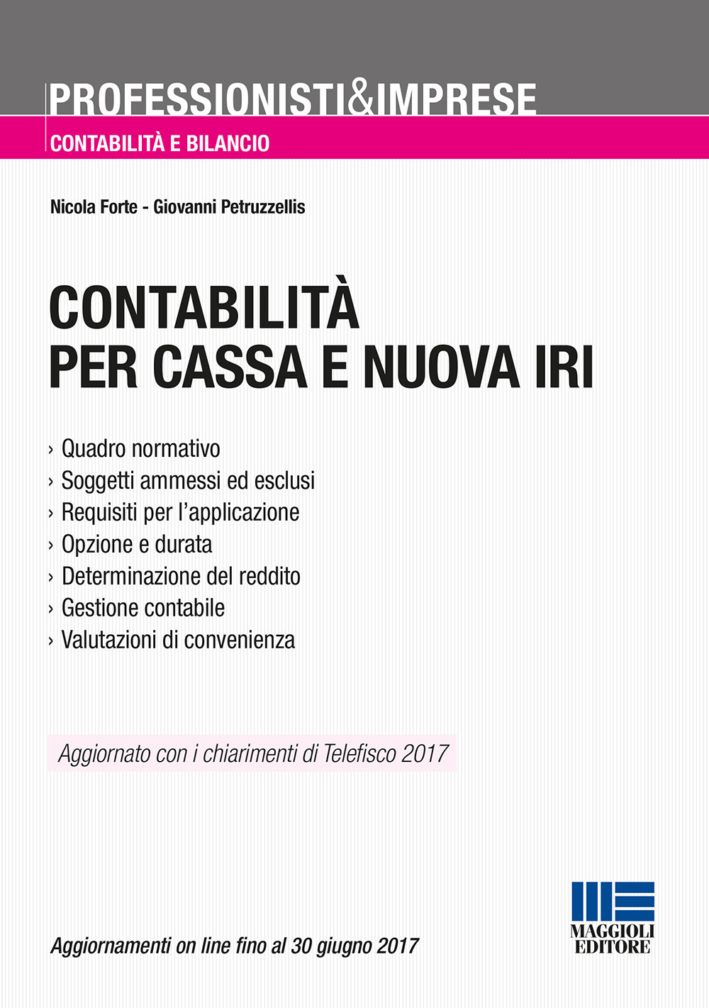 Contabilità per cassa e nuova IRI