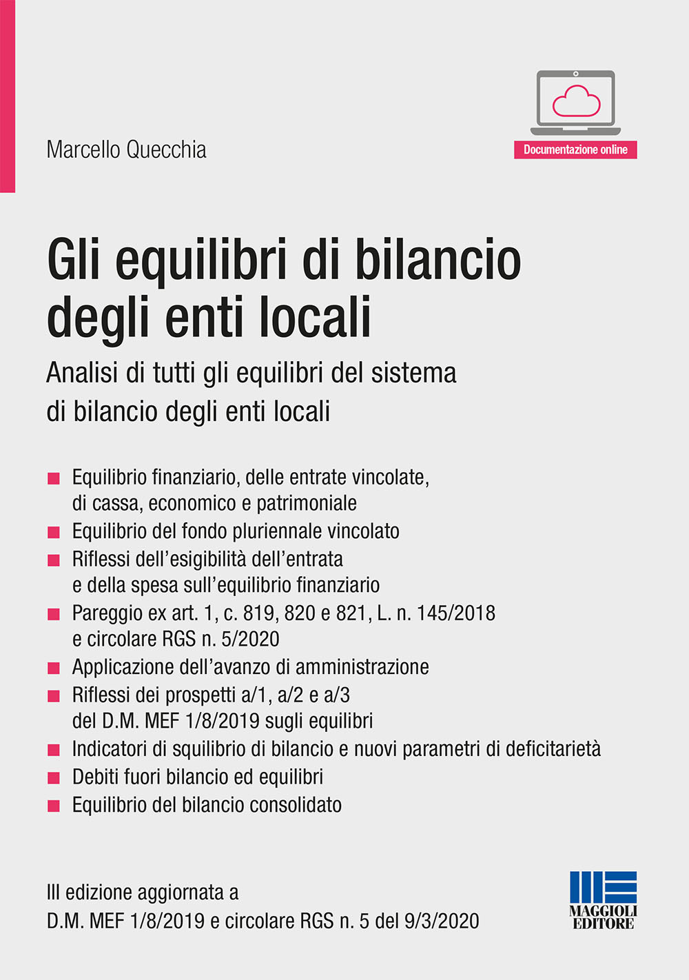 Gli equilibri di bilancio degli enti locali