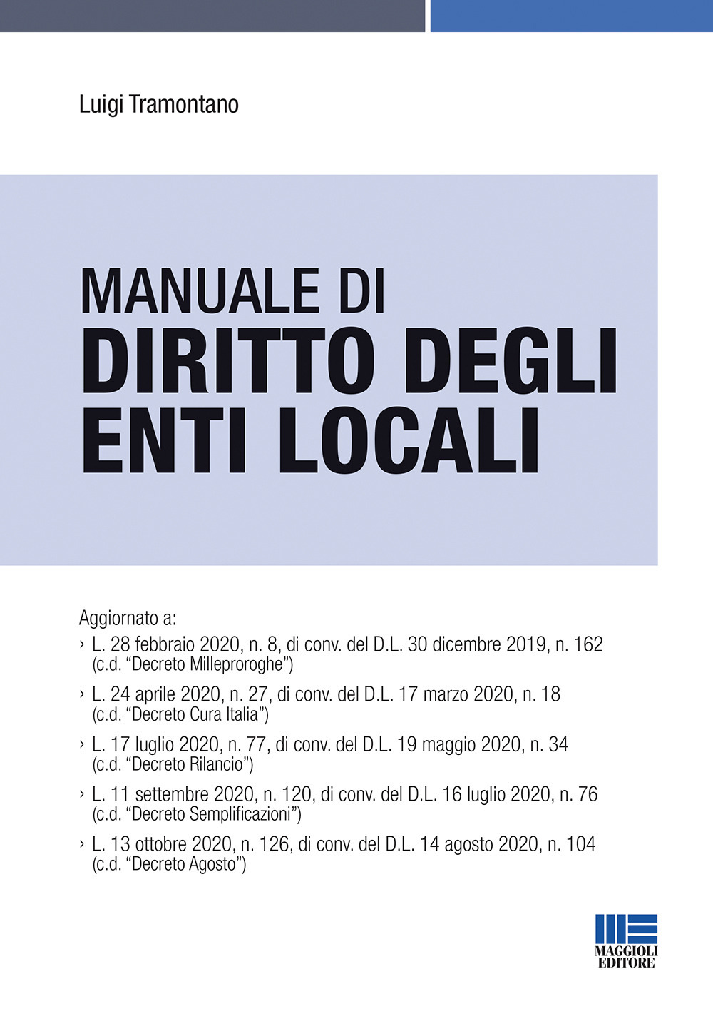 Manuale di diritto degli enti locali