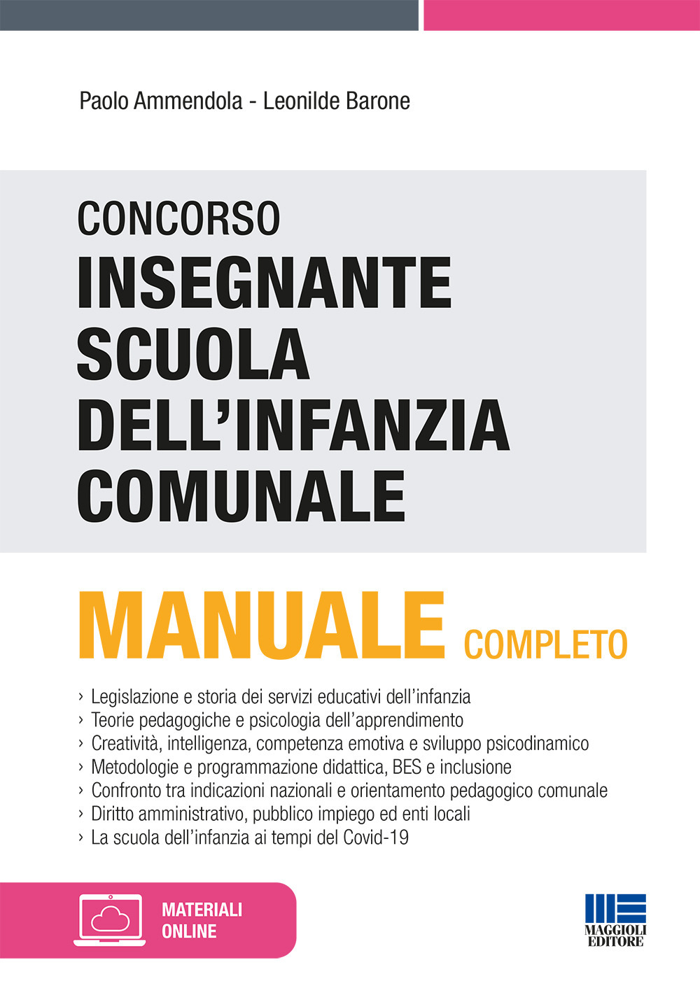 Concorso Insegnante Scuola dell'infanzia comunale. Con espansione online