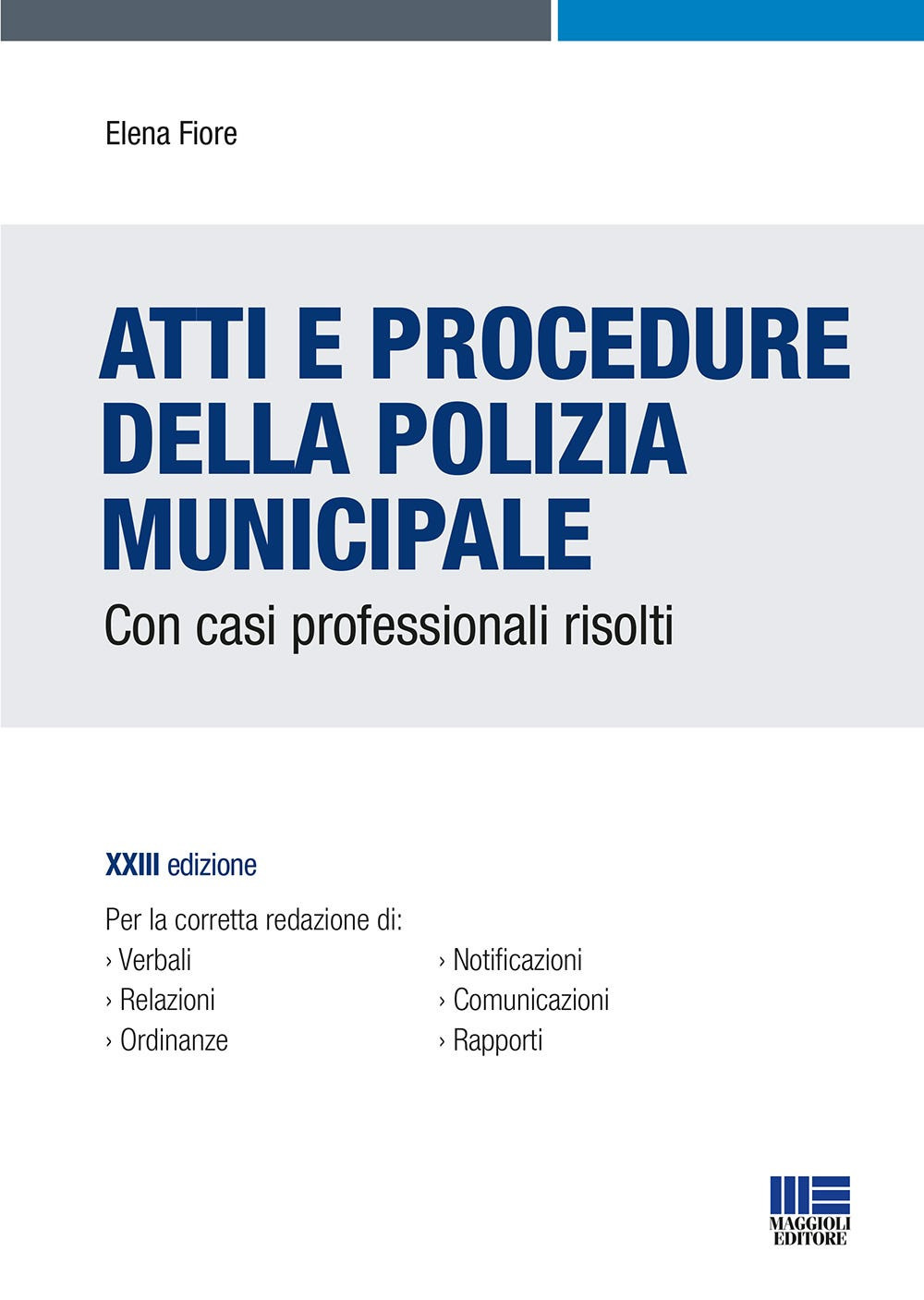 Atti e procedure della polizia municipale