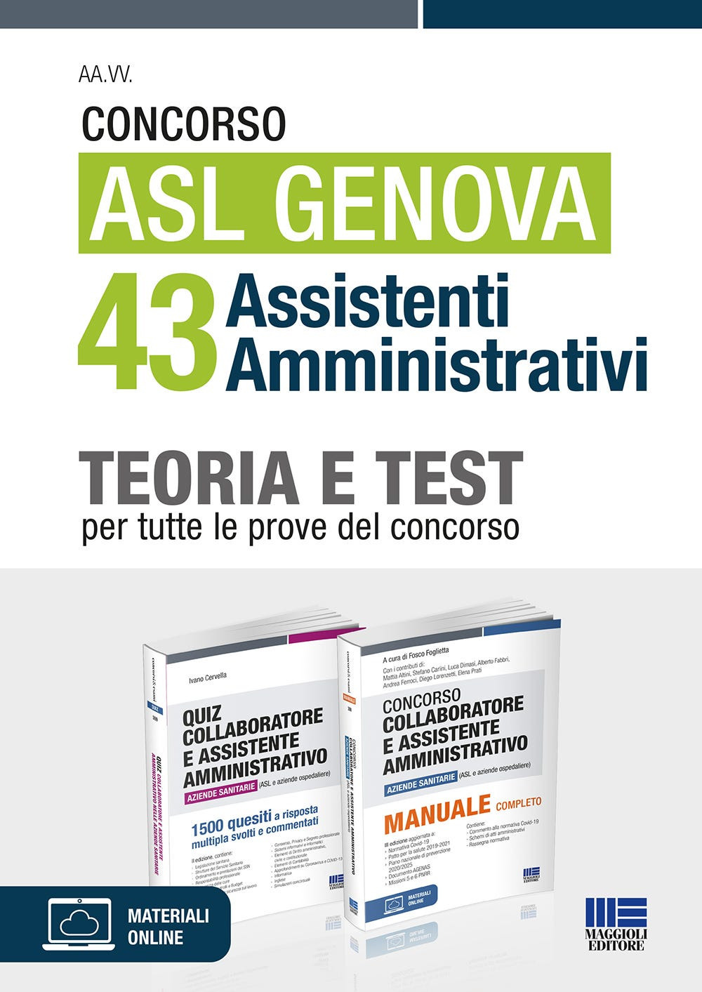 Concorso ASL Genova 43 assistenti amministrativi. Kit completo per la preparazione. Con aggiornamento online