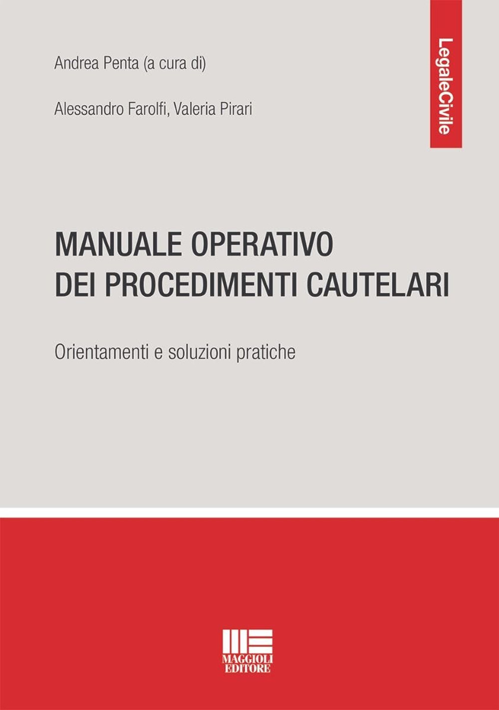 Manuale operativo dei procedimenti cautelari. Orientamenti e soluzioni pratiche