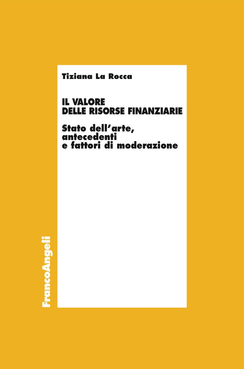 Il valore delle risorse finanziarie. Stato dell'arte, antecedenti e fattori di moderazione