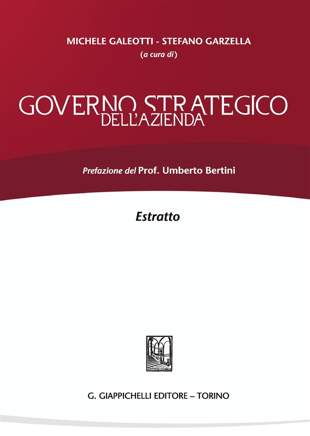 Governo strategico dell'azienda. Estratto